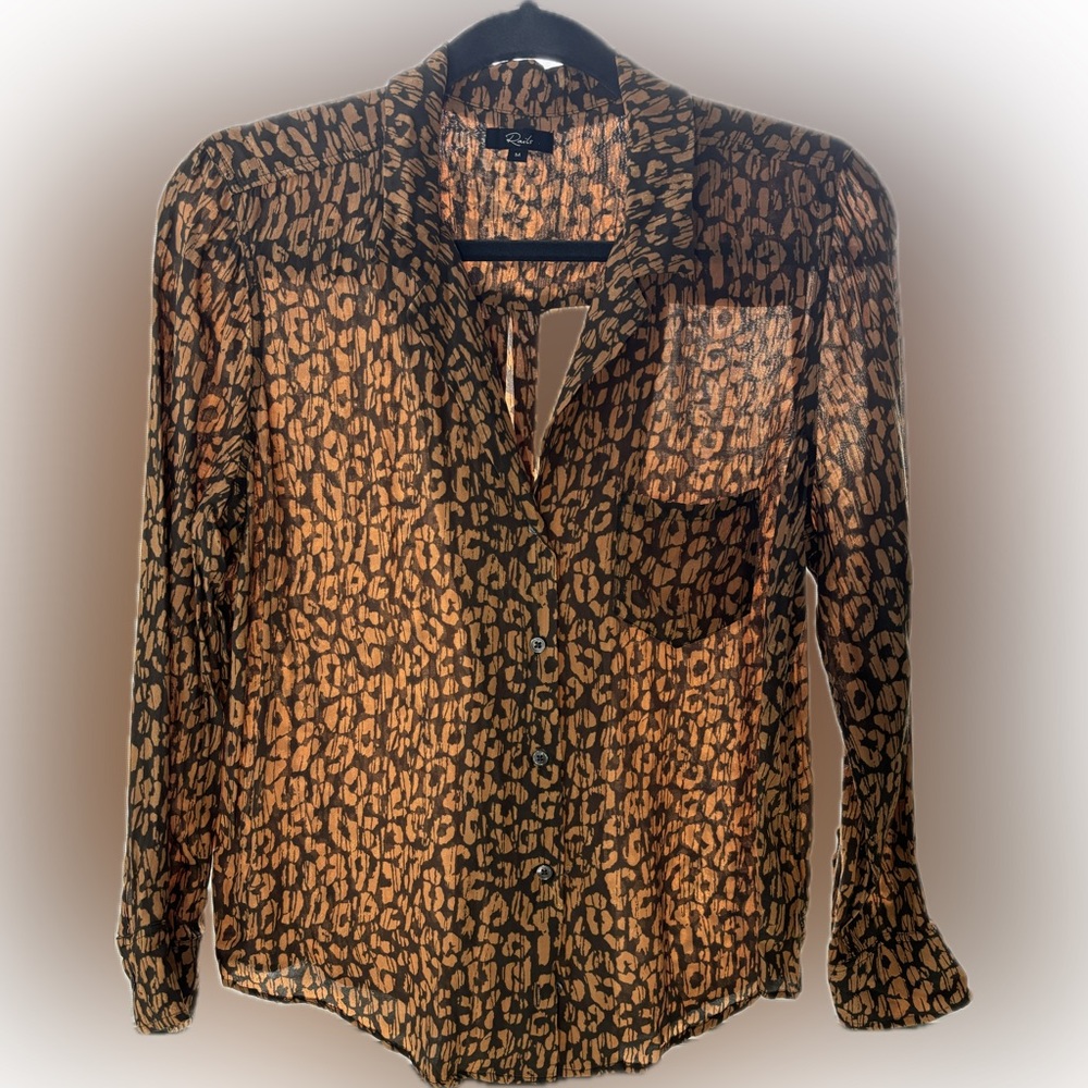 Rails -  Rebel Batik Cheetah Blouse (M)